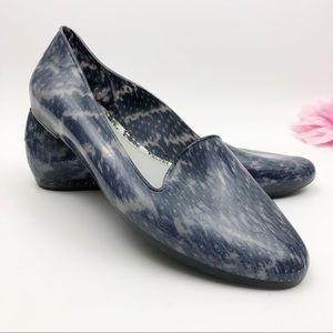 Melissa x Jason Wu Snakeskin Jelly Flats: Blue